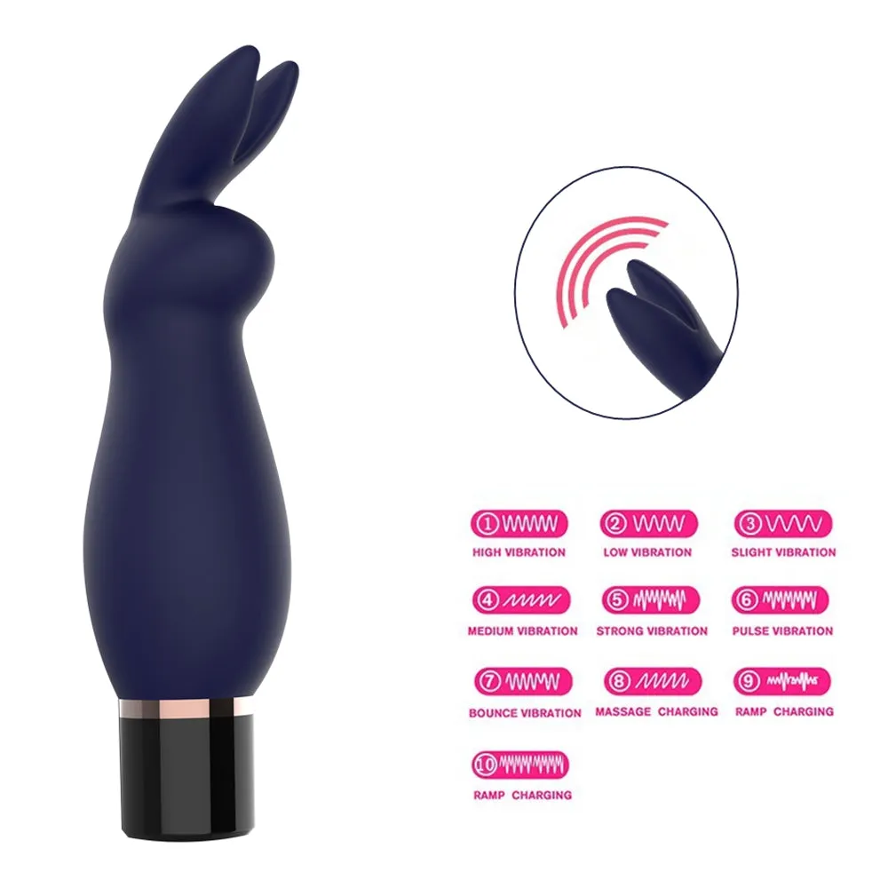 Leto Kloss 10-Mode Silicone Bunny Bullet Vibrator