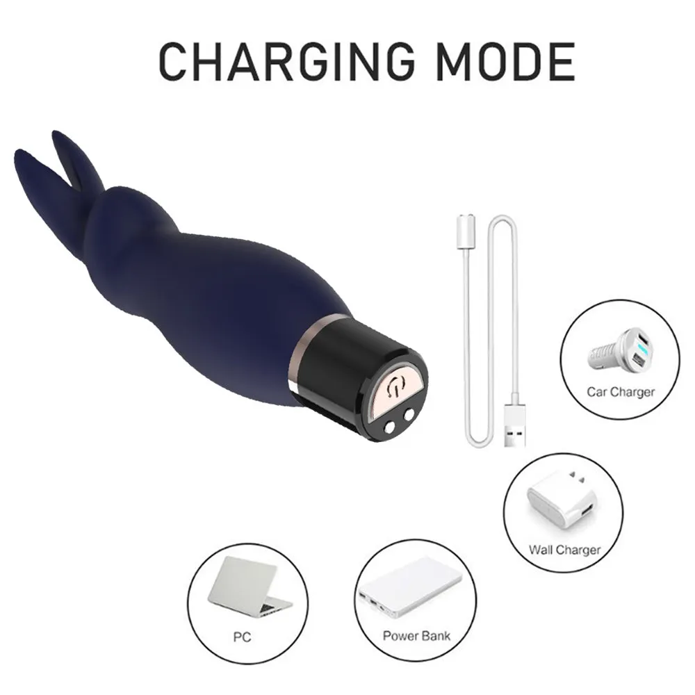 Leto Kloss 10-Mode Silicone Bunny Bullet Vibrator