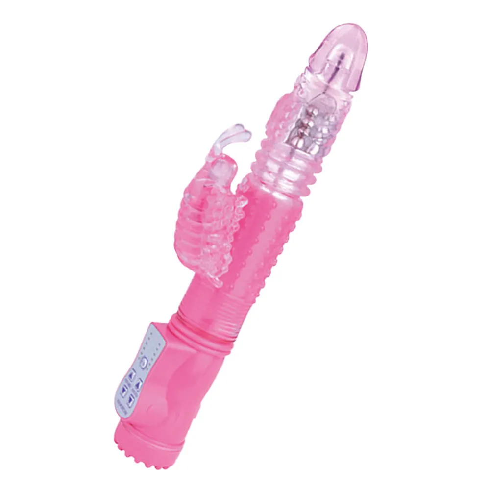 Leto Rechargeable Thrusting Rotating Beads Rabbit Vibrator