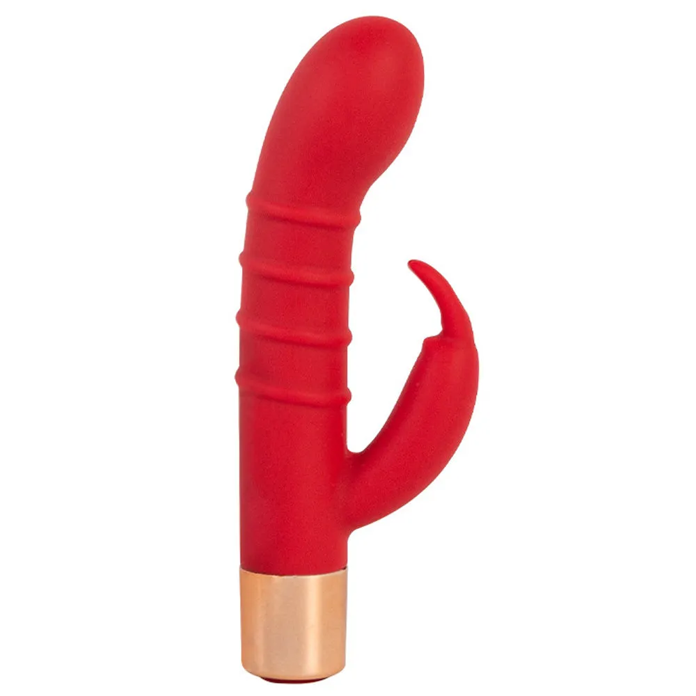 Leto Ribbed Mini G-Spot Rabbit Vibrator
