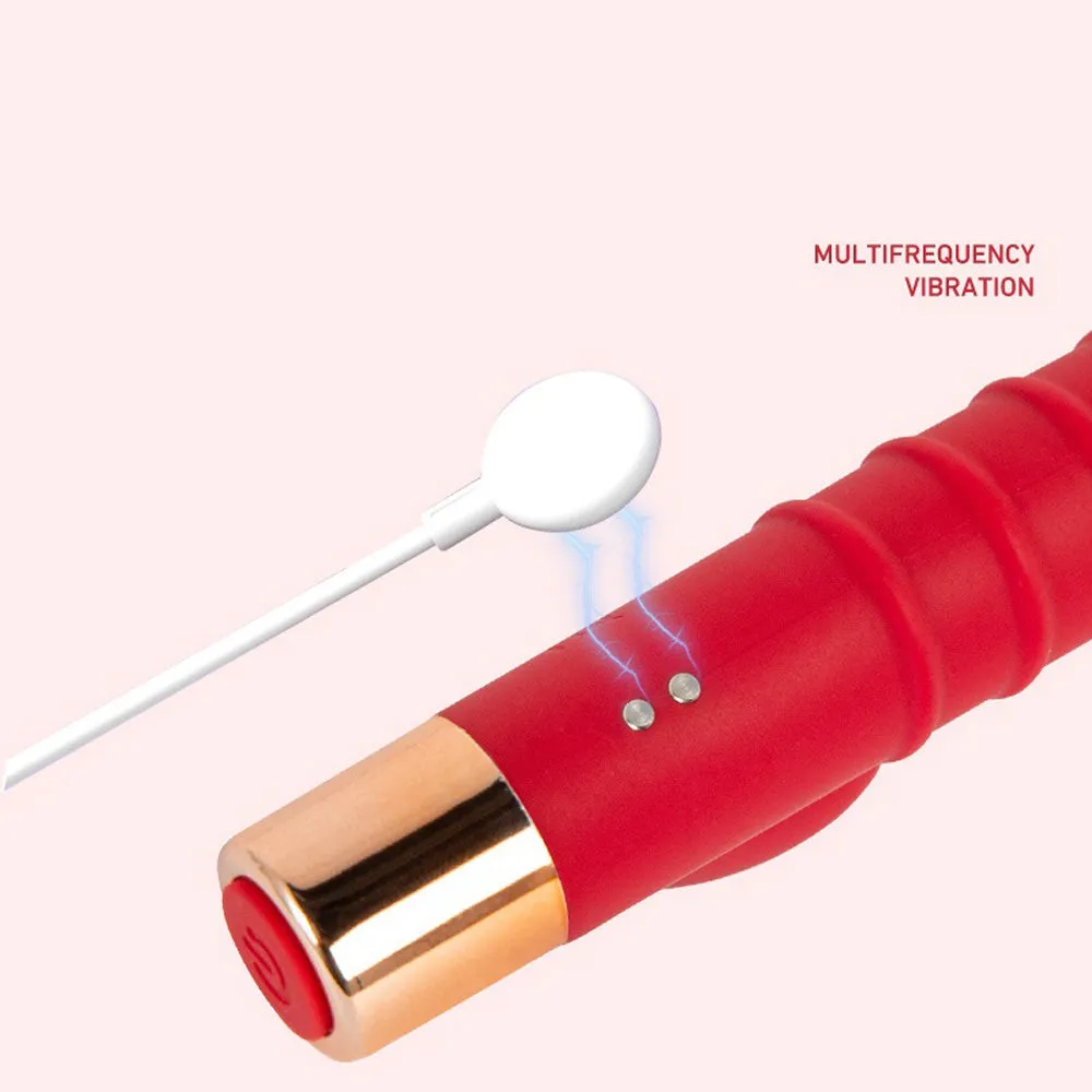 Leto Ribbed Mini G-Spot Rabbit Vibrator