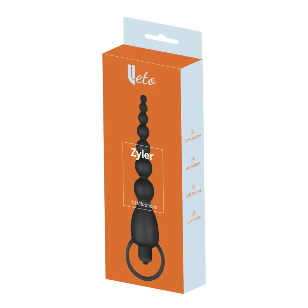 Leto Zyler 10-Mode Vibrating Flexible Silicone Anal Beads