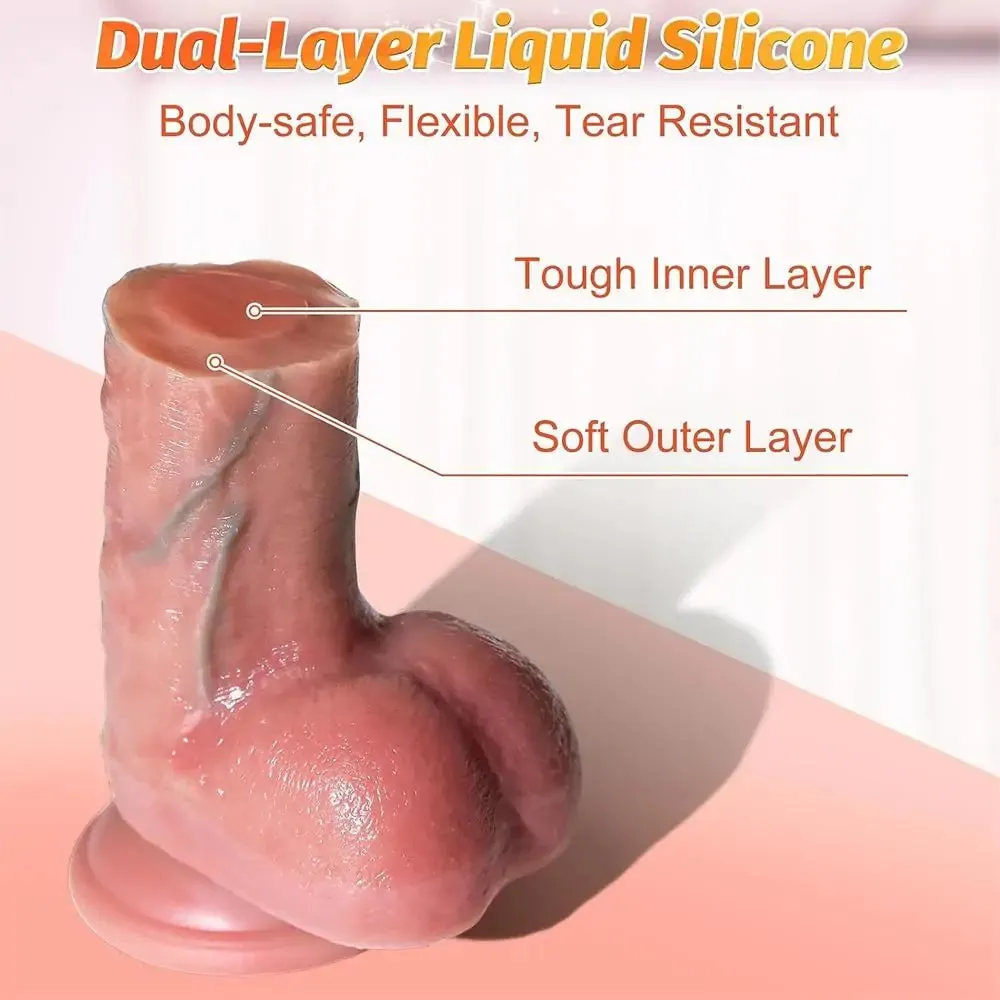 Lifelike Large Girthy Anal Dildos Realistic Silicone 9.25'' Dildo