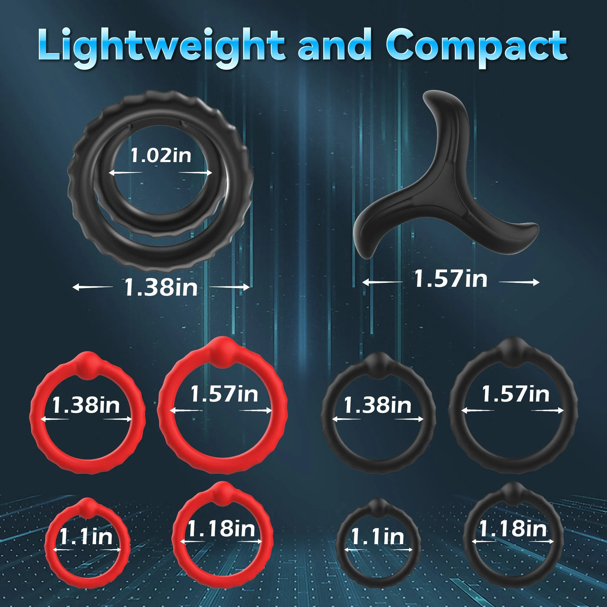 Liquid Silicone Cock Ring Set