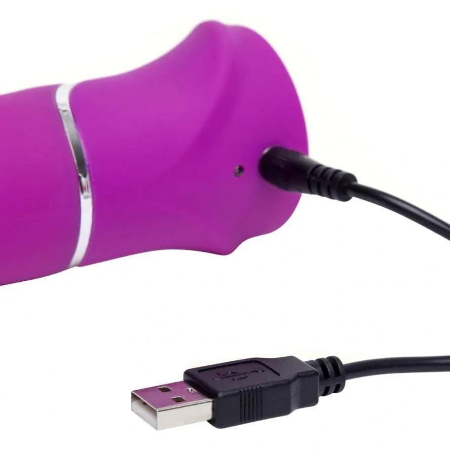 Love Honey - Happy Rabbit Beaded G Spot Vibrator (Purple)