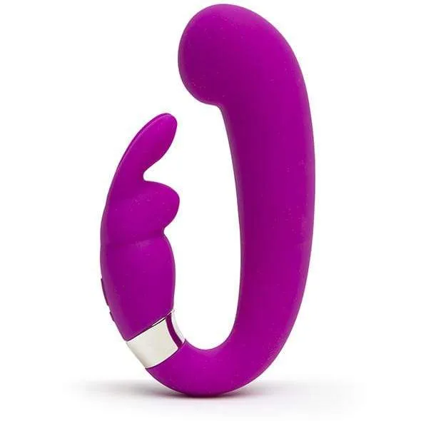 Love Honey - Happy Rabbit Mini G Spot Clitoral Curve Vibrator (Purple)
