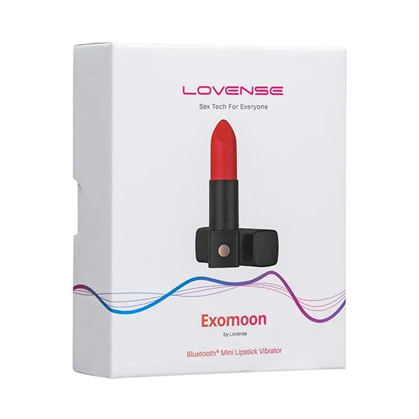 Lovense - Exomoon App-Controlled Discreet Lipstick Vibrator (Red)