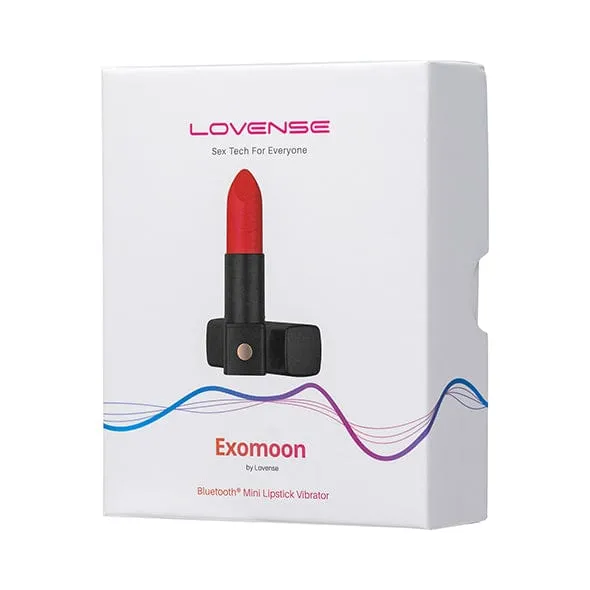 Lovense - Exomoon App-Controlled Discreet Lipstick Vibrator (Red)