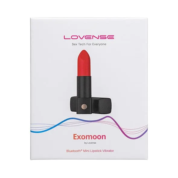 Lovense - Exomoon App-Controlled Discreet Lipstick Vibrator (Red)