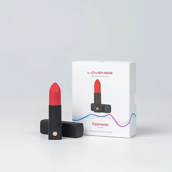 Lovense - Exomoon App-Controlled Discreet Lipstick Vibrator (Red)