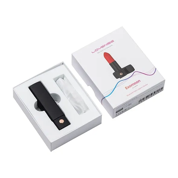Lovense - Exomoon App-Controlled Discreet Lipstick Vibrator (Red)