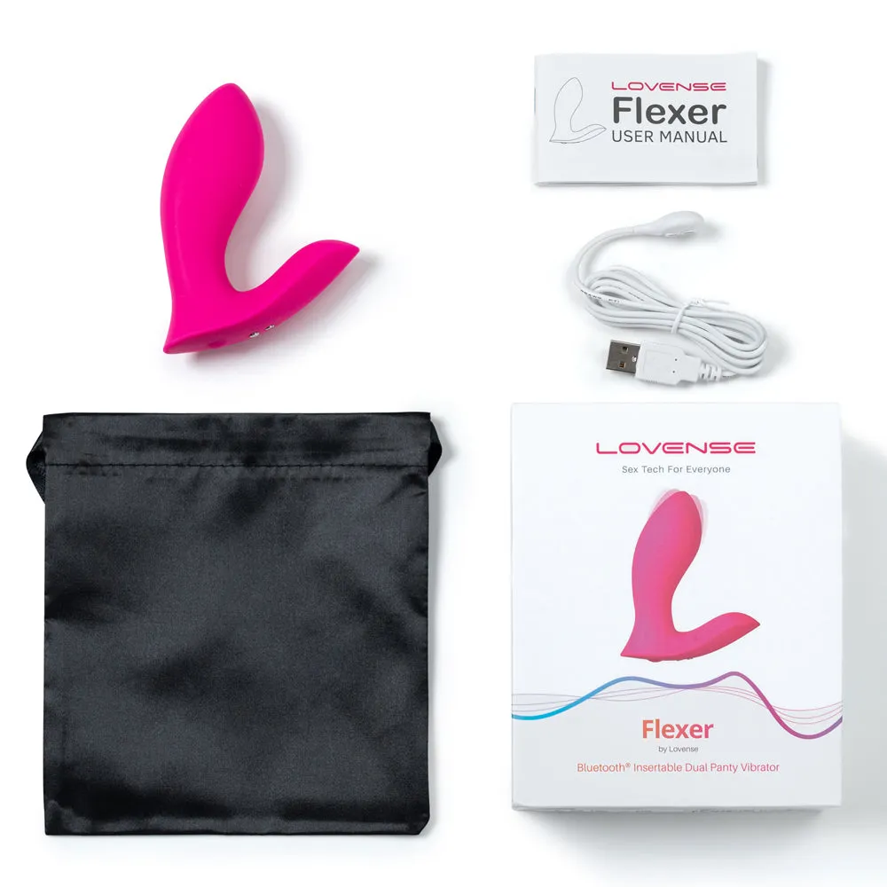 Lovense Flexer Bluetooth Come-Hither Dual G-Spot & Clitoral Vibrator