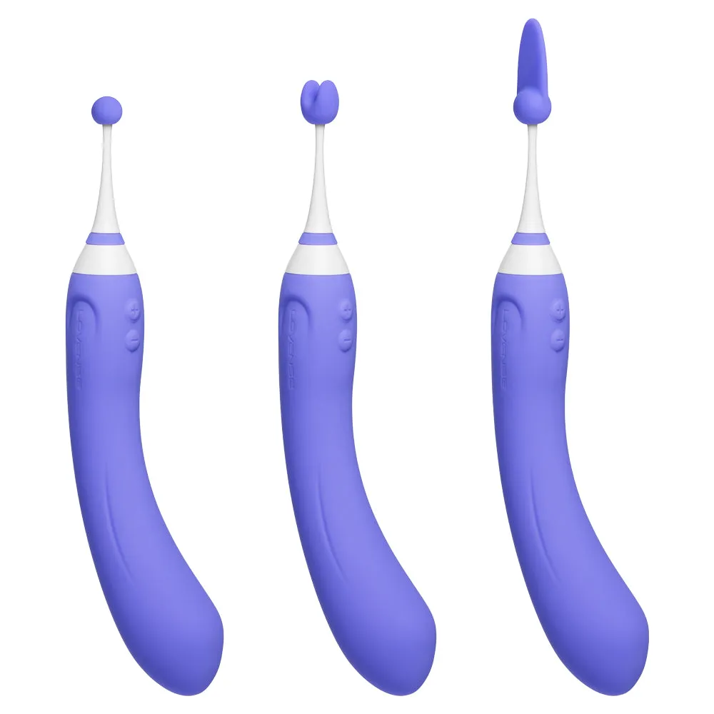 Lovense Hyphy Bluetooth Dual End G-Spot Vibrator With Attachments