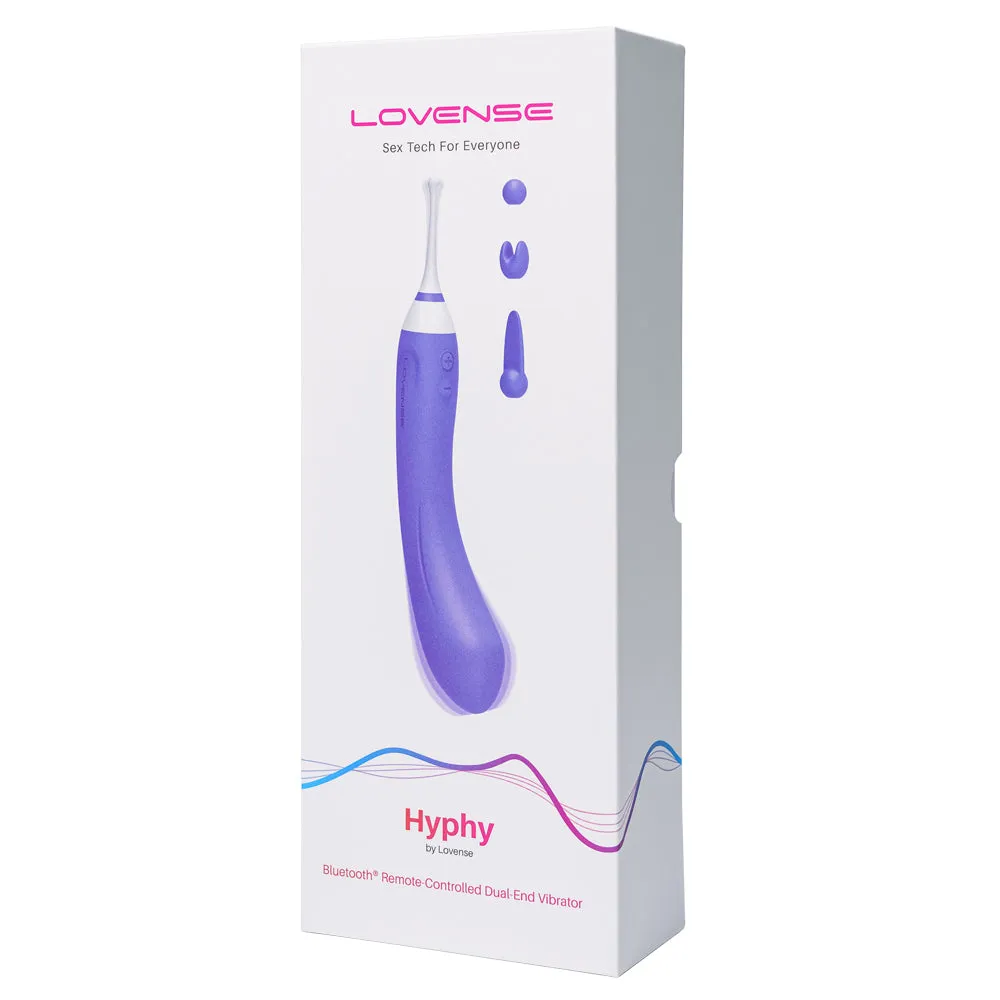 Lovense Hyphy Bluetooth Dual End G-Spot Vibrator With Attachments