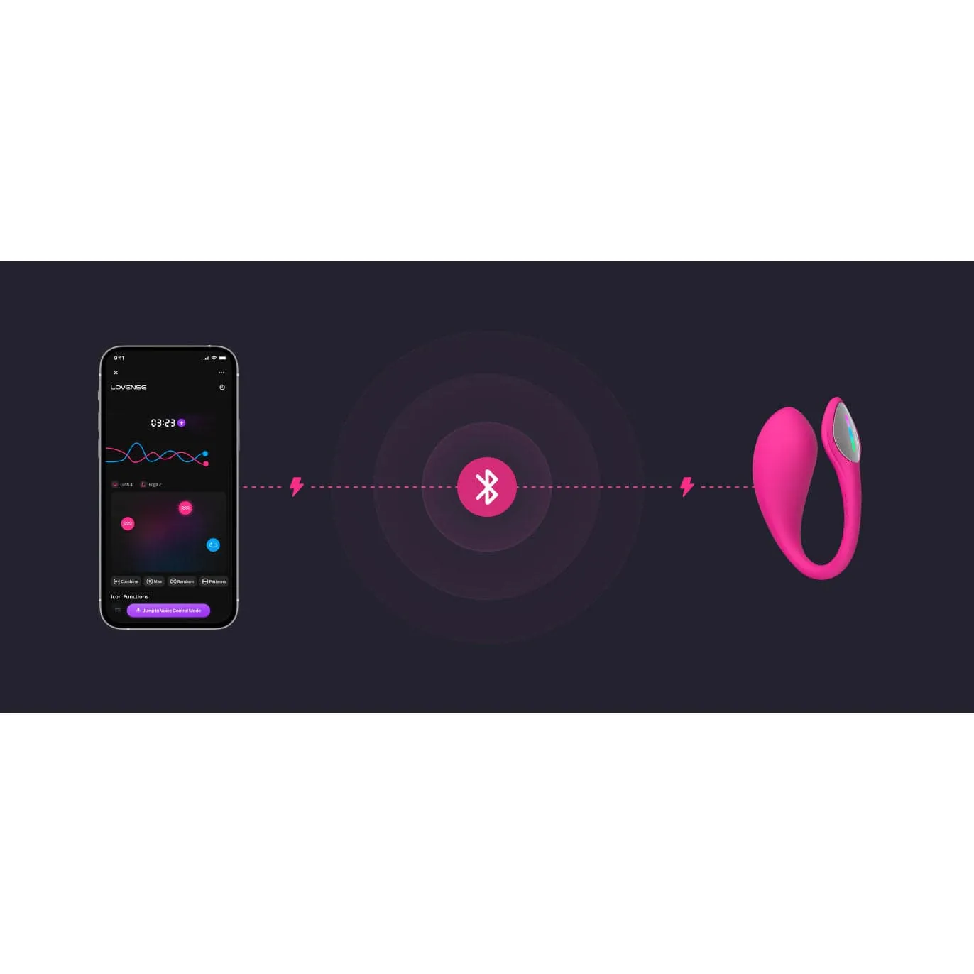 Lovense - Lush 4 App-Controlled Bullet Egg Vibrator (Pink)