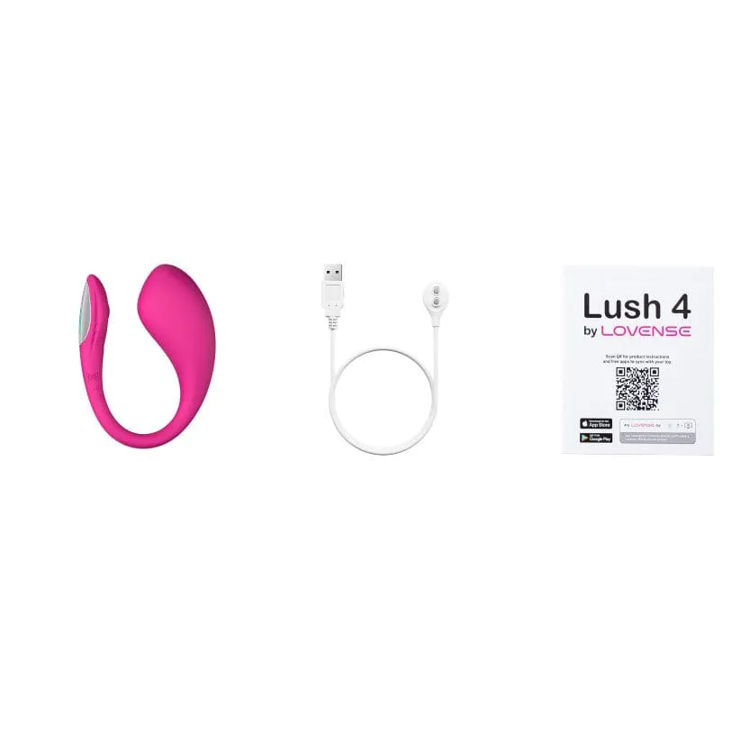 Lovense - Lush 4 App-Controlled Bullet Egg Vibrator (Pink)
