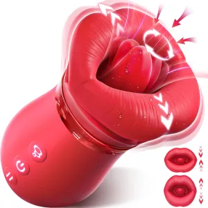 Lurevibe - 4IN1 Mouth Sucking Vibrator Rose Sex Toy