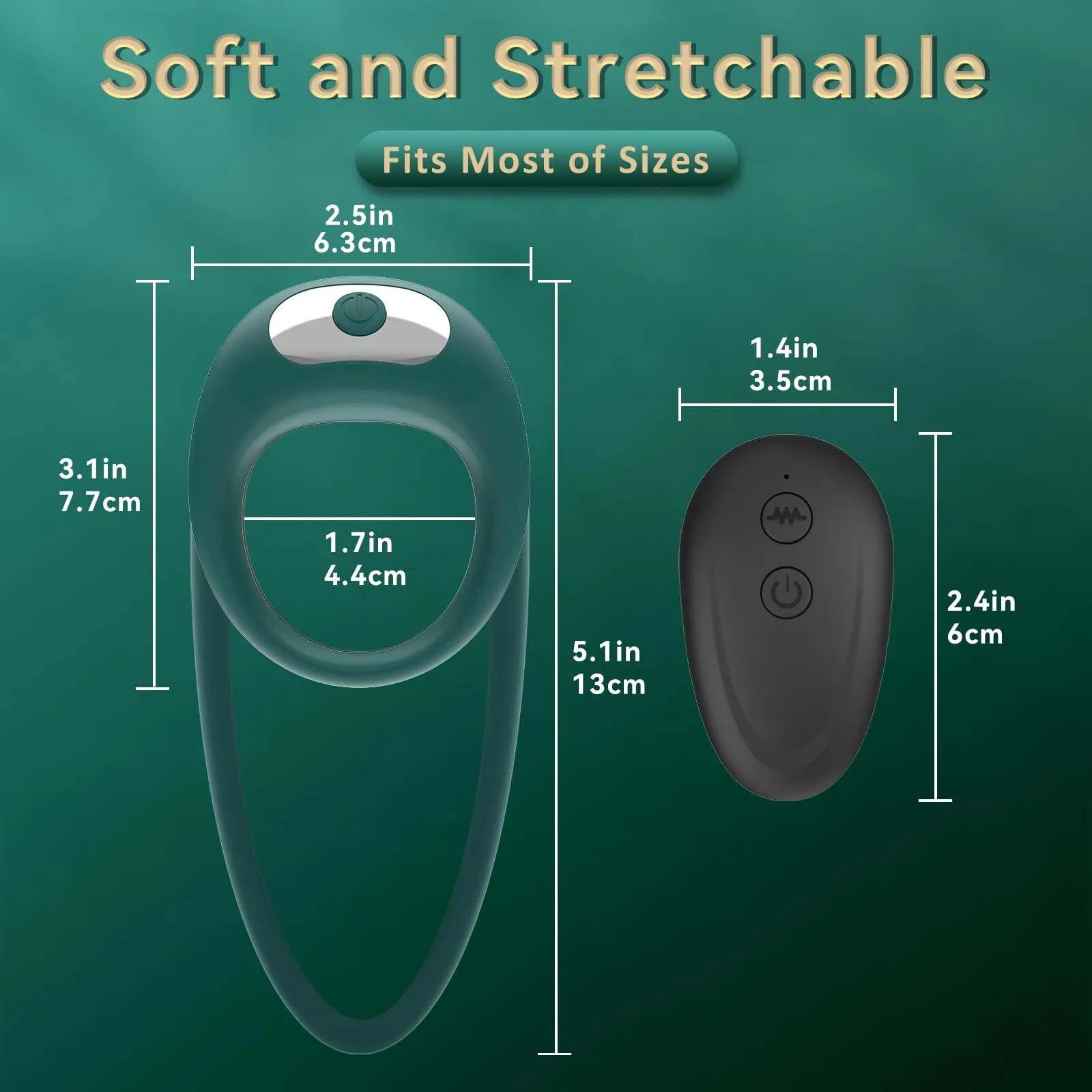 Lurevibe - Rabbit Vibrating Cock Ring Adult Sex Toys with Clitoral Vibrator