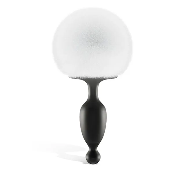 Magic Motion - Bunny App Controlled Vibrating Bunny Tail Anal Plug (Black)