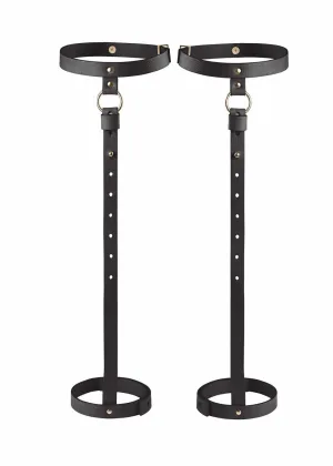 Maze Back Leg Garter (Black)