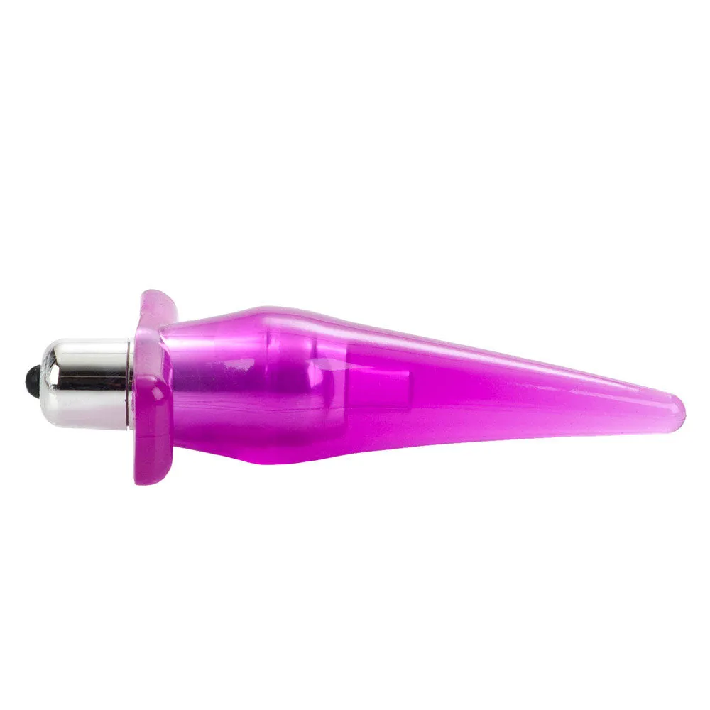 Mini Vibro Tease Anal Plug With Vibrating Bullet