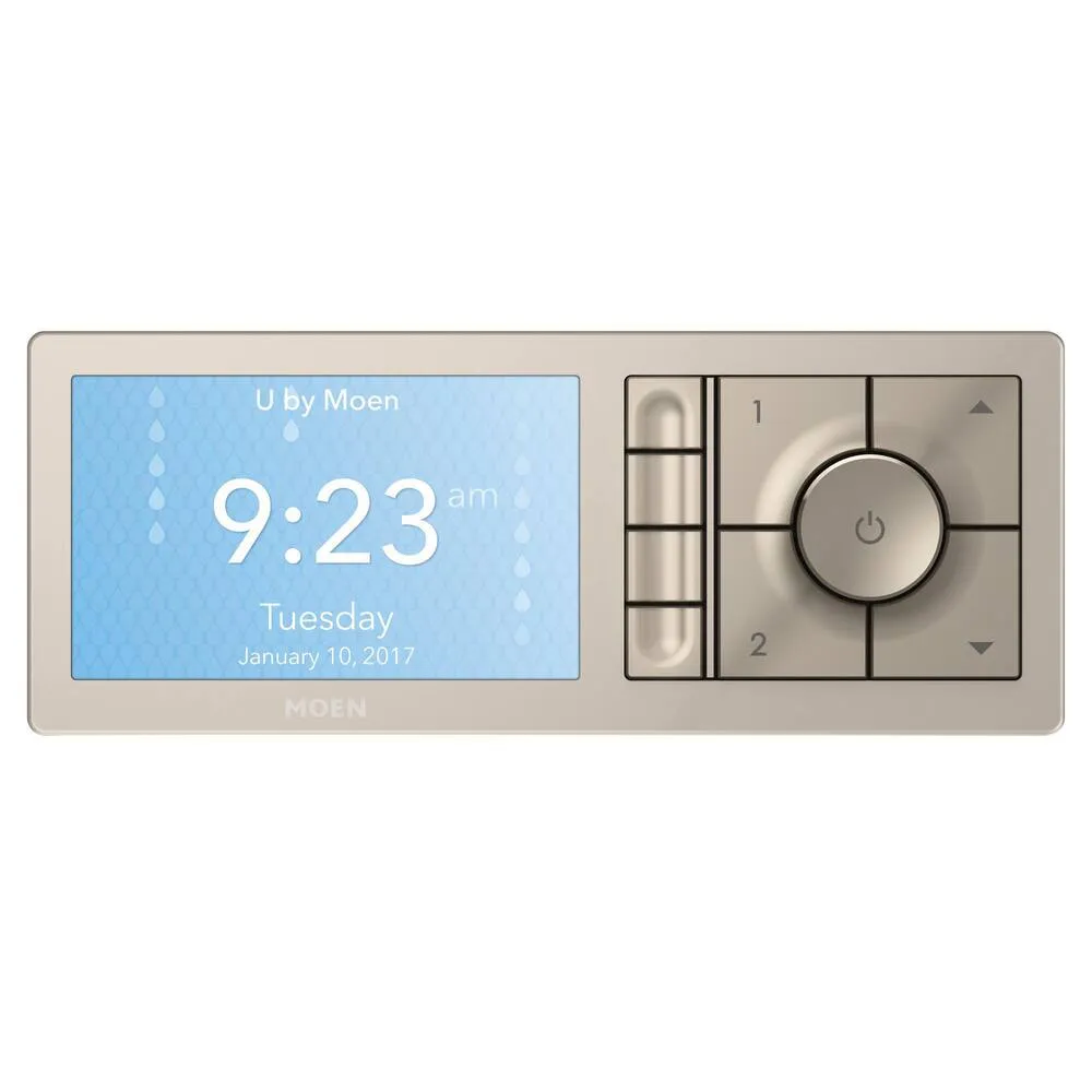 Moen U Shower Smart Home Connected Bathroom Controller, 4-Outlet Digital Wall Mounted, TS3304TB