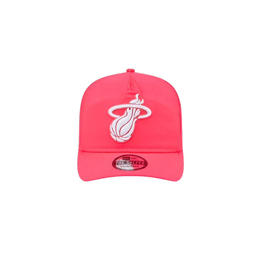 New Era Miami HEAT Pink Strapback Golfer