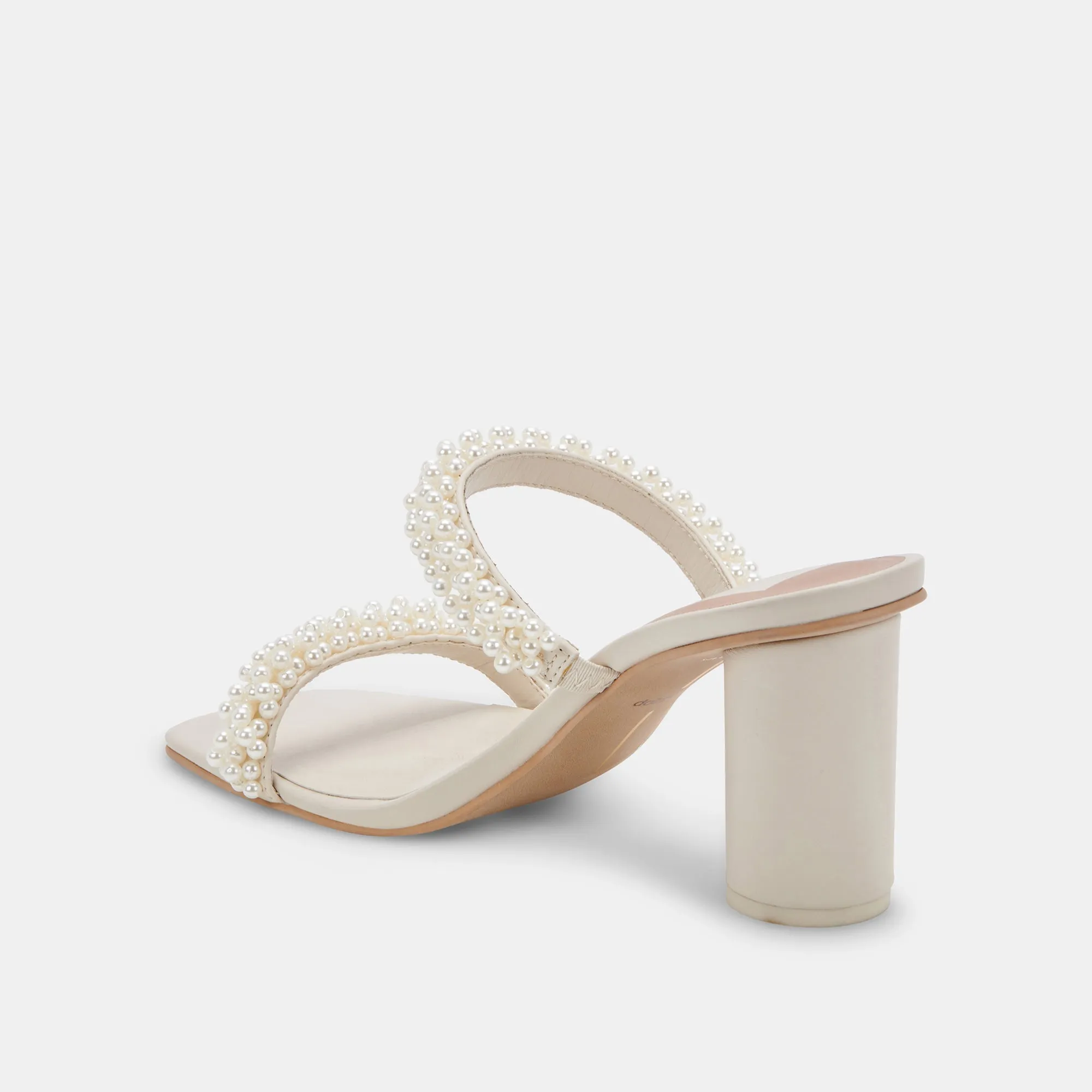 NOEL WIDE HEELS VANILLA PEARLS - re:vita