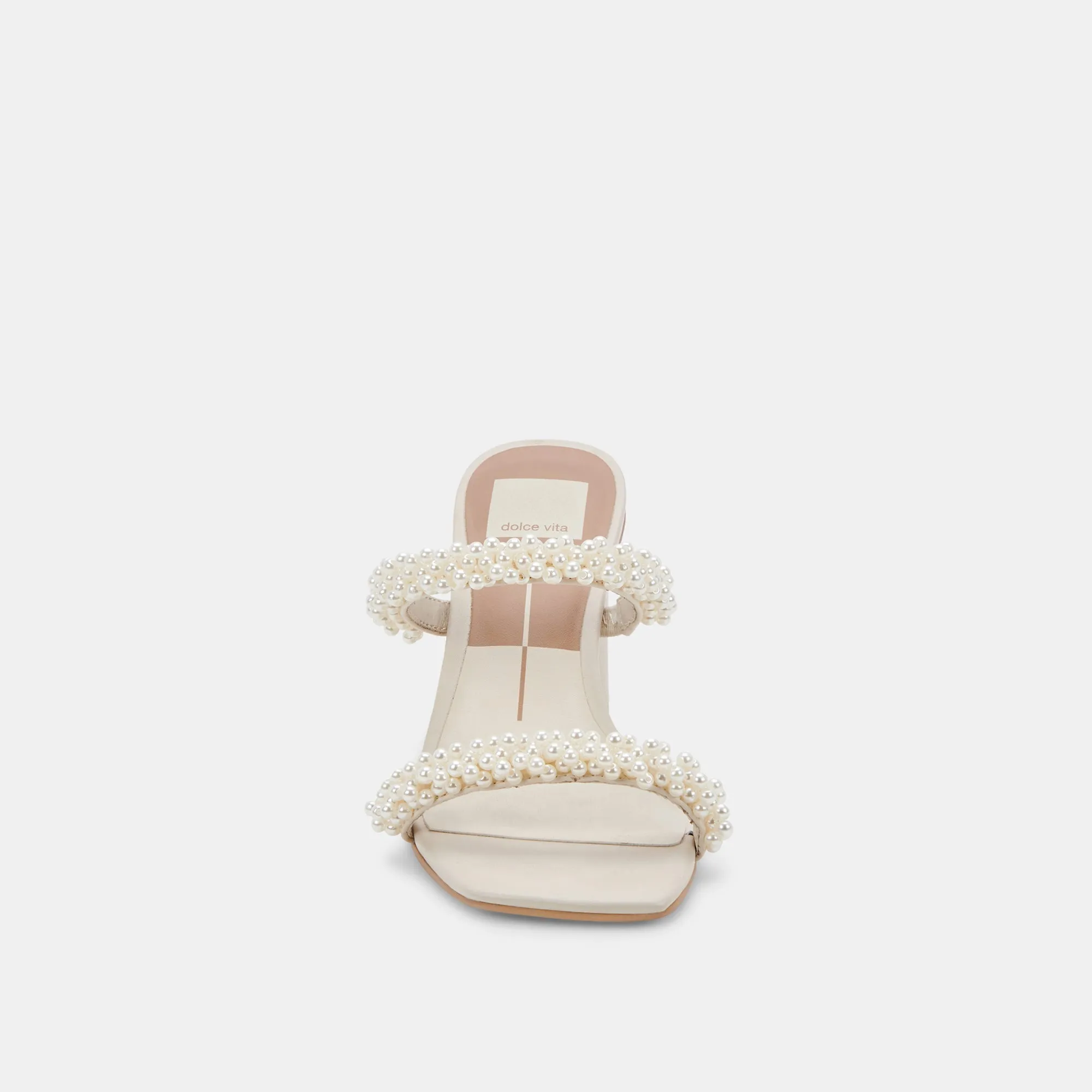 NOEL WIDE HEELS VANILLA PEARLS - re:vita
