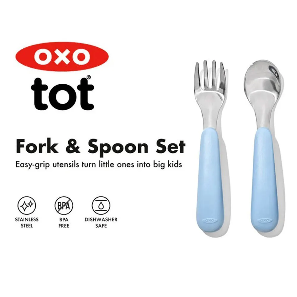 OXO Tot Fork & Spoon Set Dusk