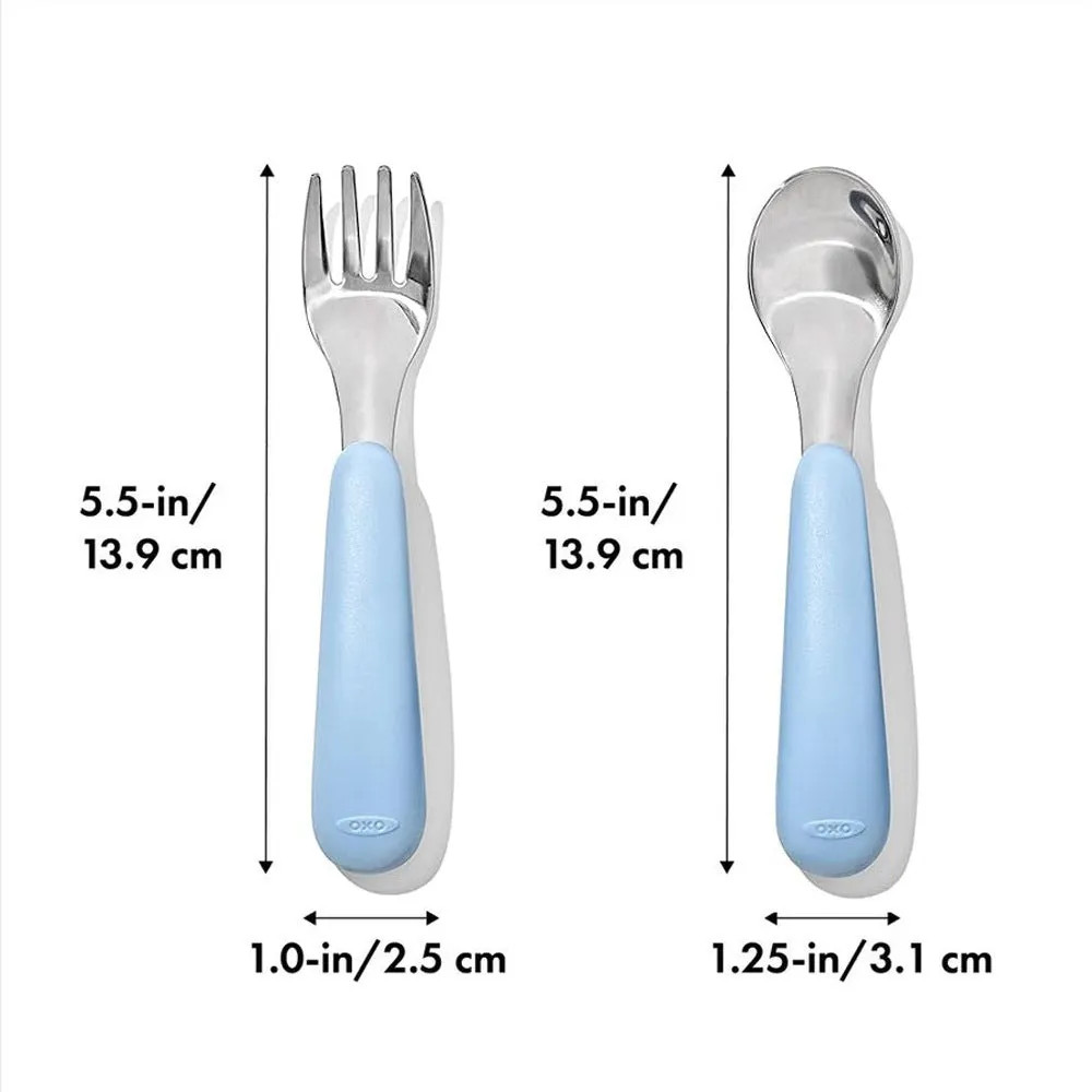 OXO Tot Fork & Spoon Set Dusk