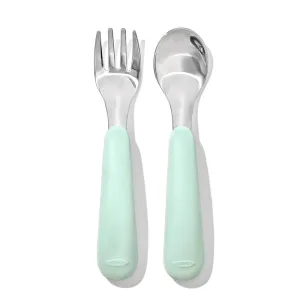 OXO Tot Fork & Spoon Set Opal