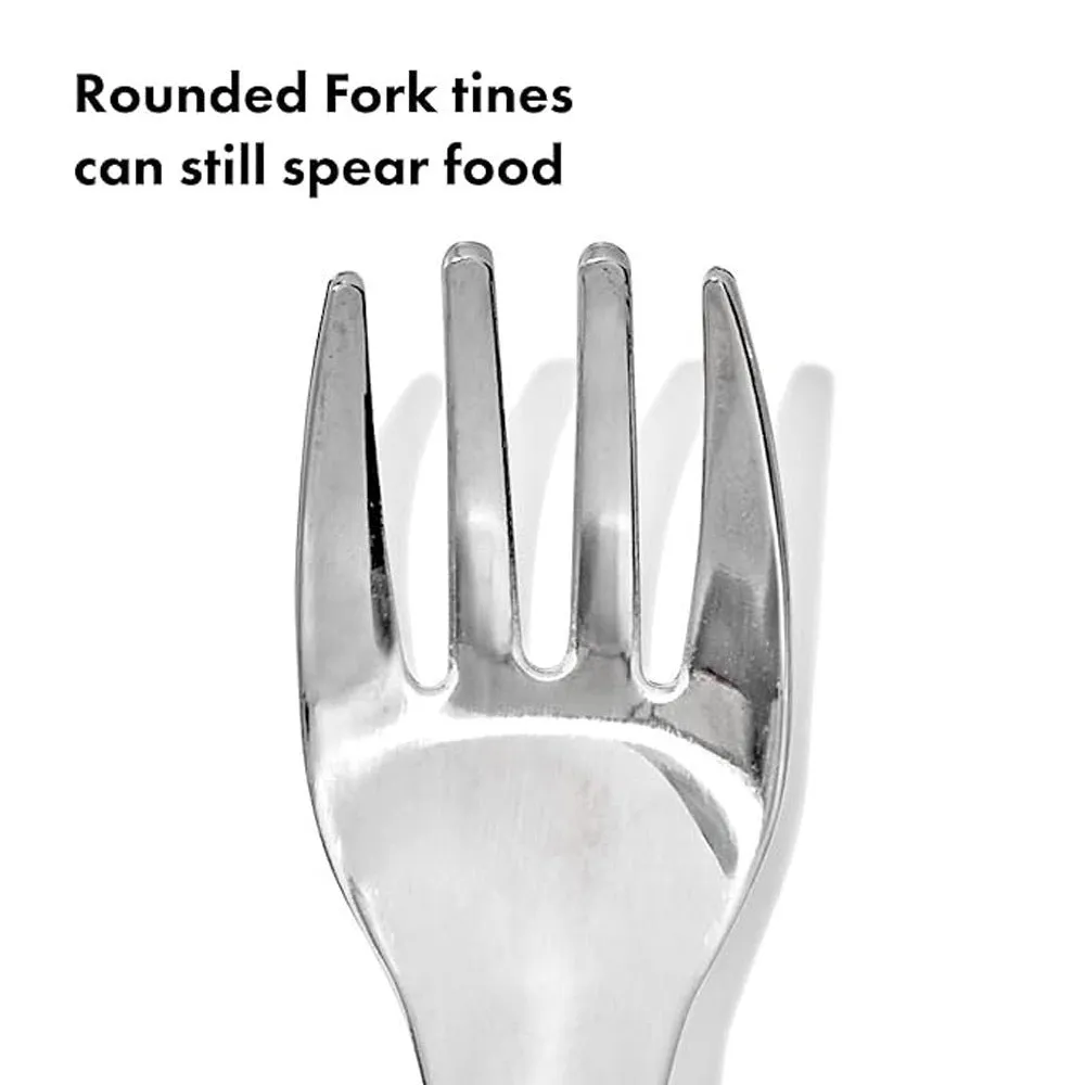 OXO Tot On-The-Go Fork And Spoon Set Opal