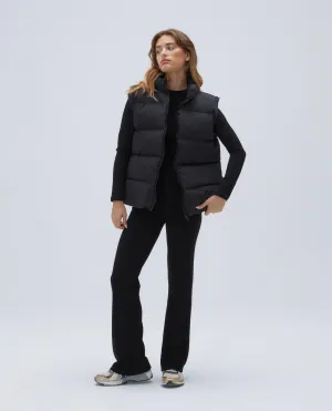 Padded Oversized Gilet - Black