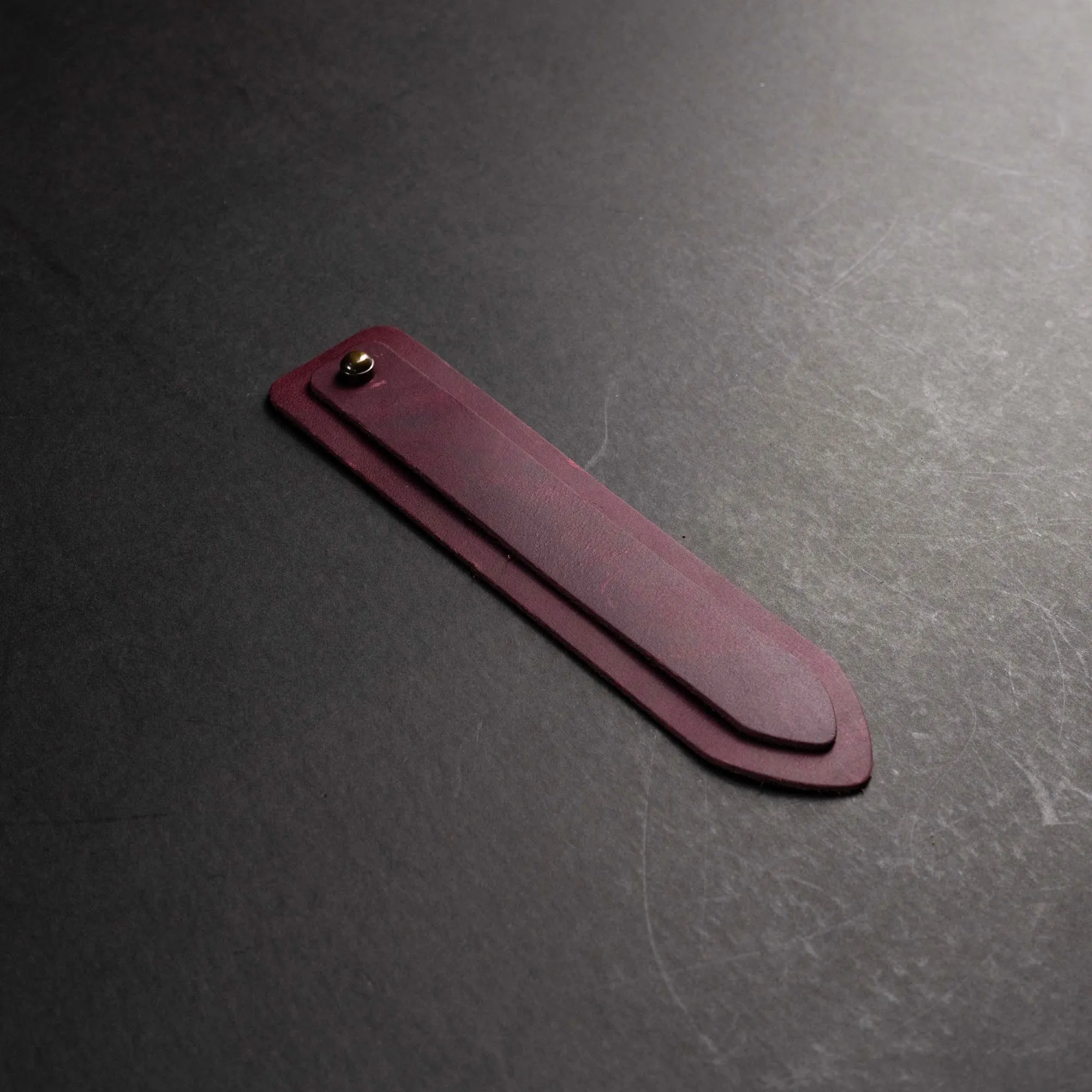 Personalized Fine Leather Double Bookmarks