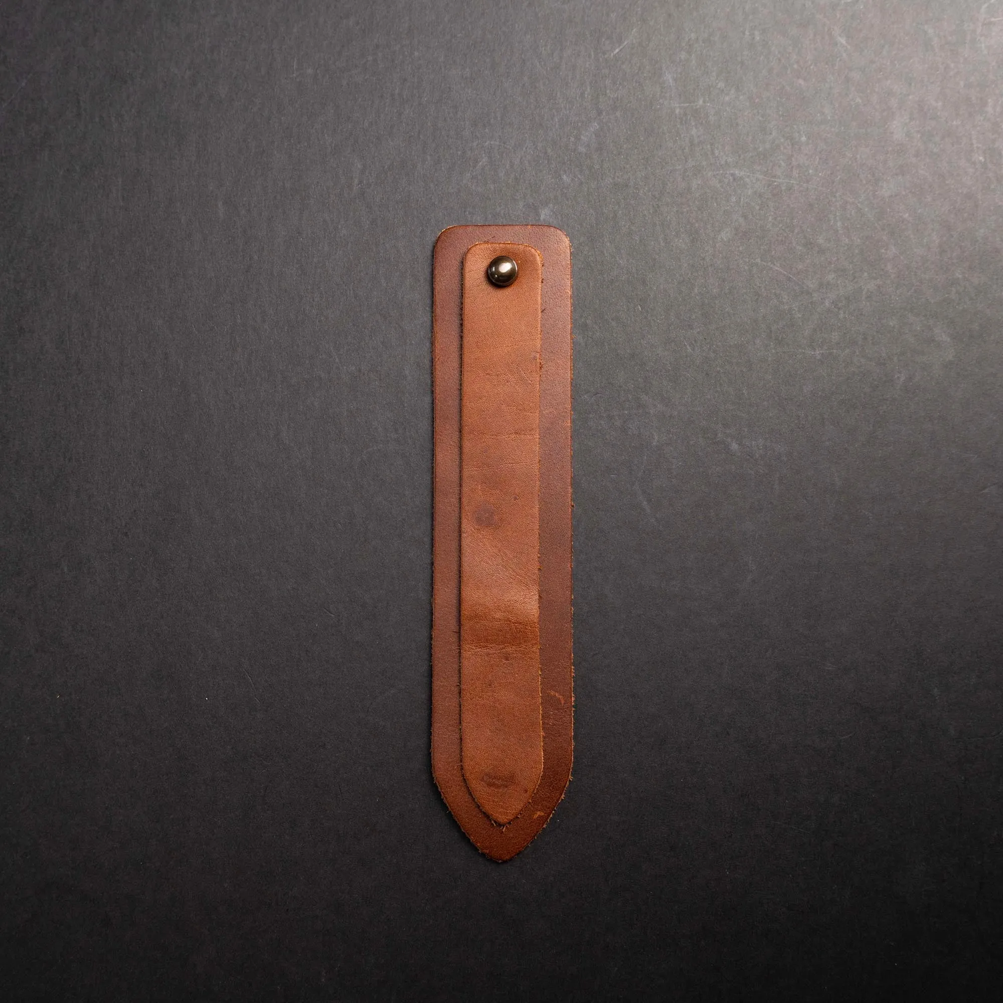 Personalized Fine Leather Double Bookmarks