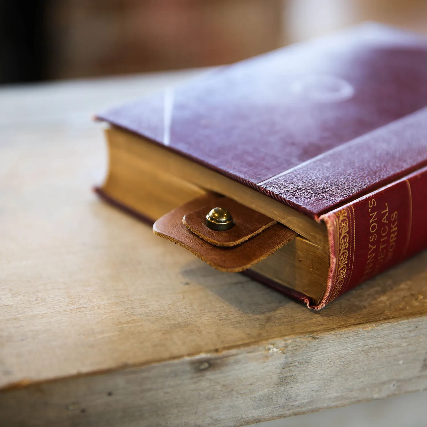 Personalized Fine Leather Double Bookmarks