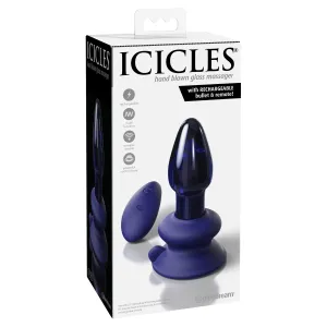 Pipedream - Icicles No. 85 Remote Control Rechargeable Anal Plug (Blue)
