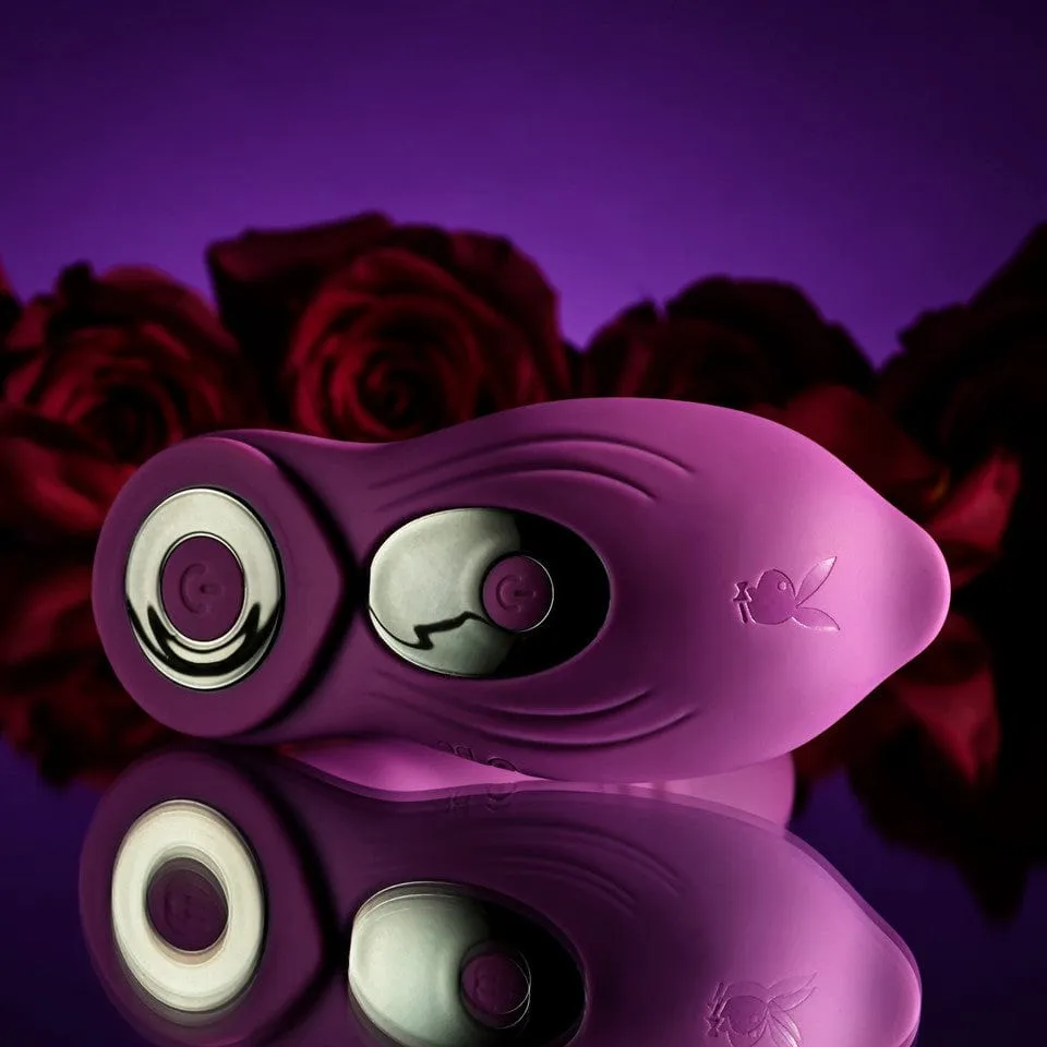 Playboy - Match Play Vibrating Thrusting Dildo with Cock Ring (Pink)