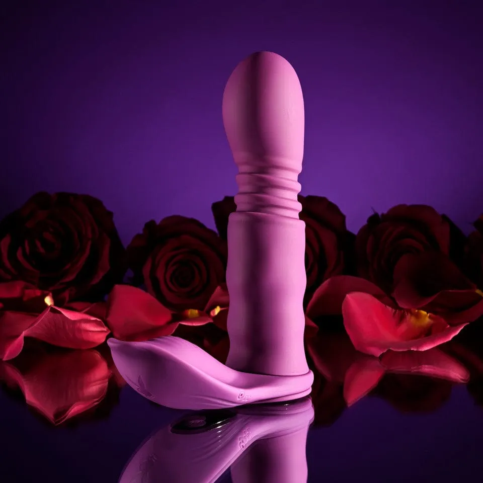 Playboy - Match Play Vibrating Thrusting Dildo with Cock Ring (Pink)