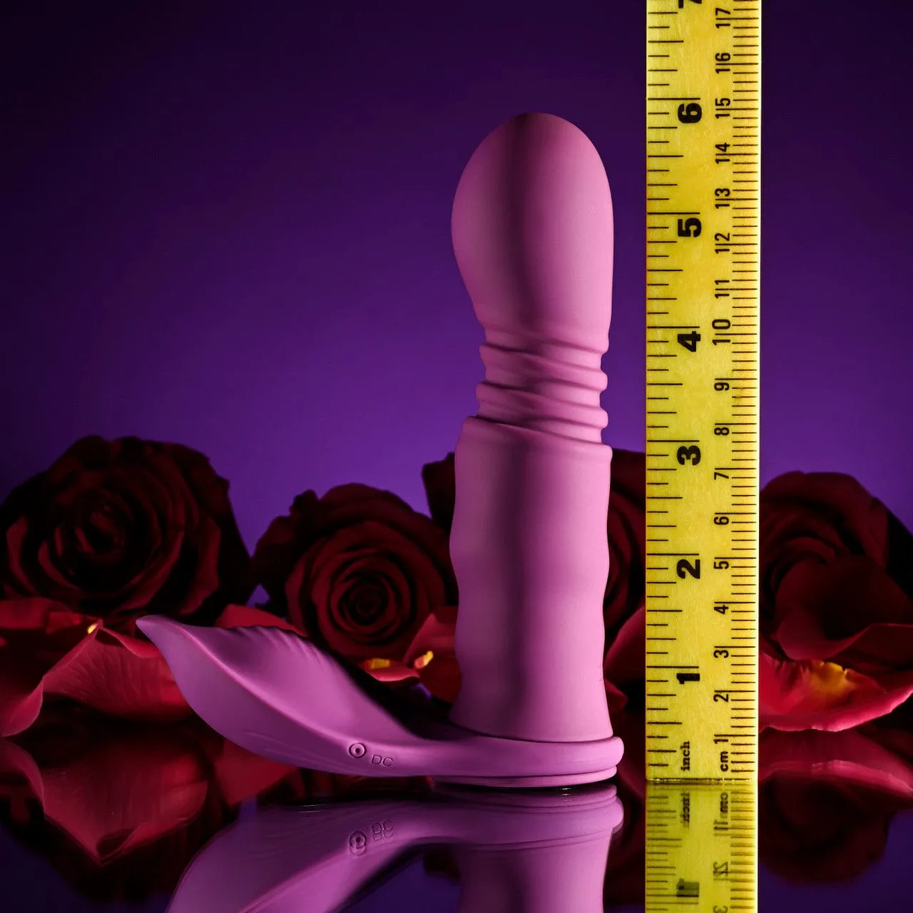 Playboy - Match Play Vibrating Thrusting Dildo with Cock Ring (Pink)
