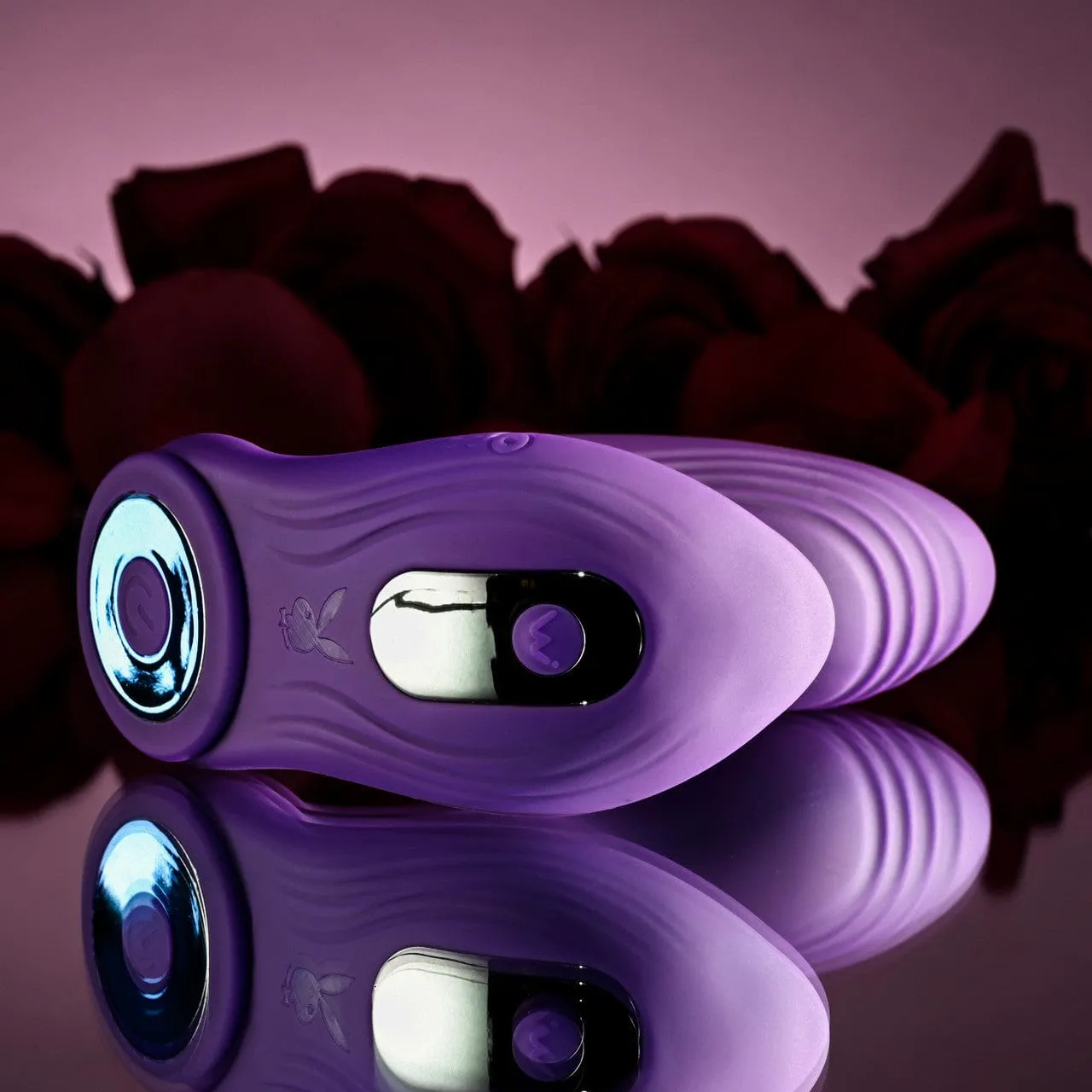 Playboy - Mix and Match Vibrating Dildo with Cock Ring (Purple)