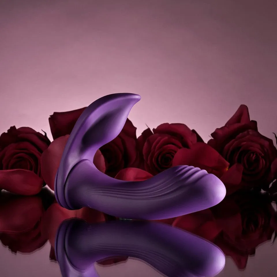 Playboy - Mix and Match Vibrating Dildo with Cock Ring (Purple)