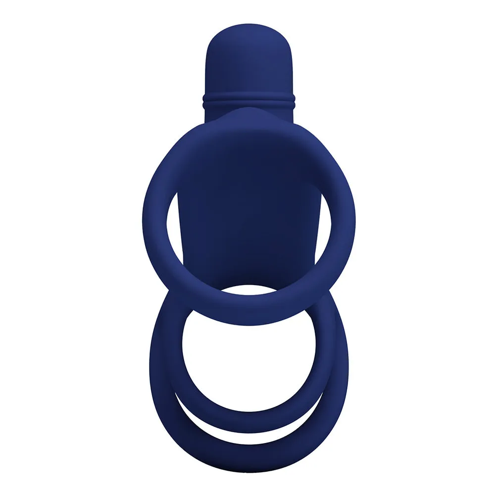 Pretty Love Elish Clitoral Vibrating Cock & Ball Ring Penis Sleeve