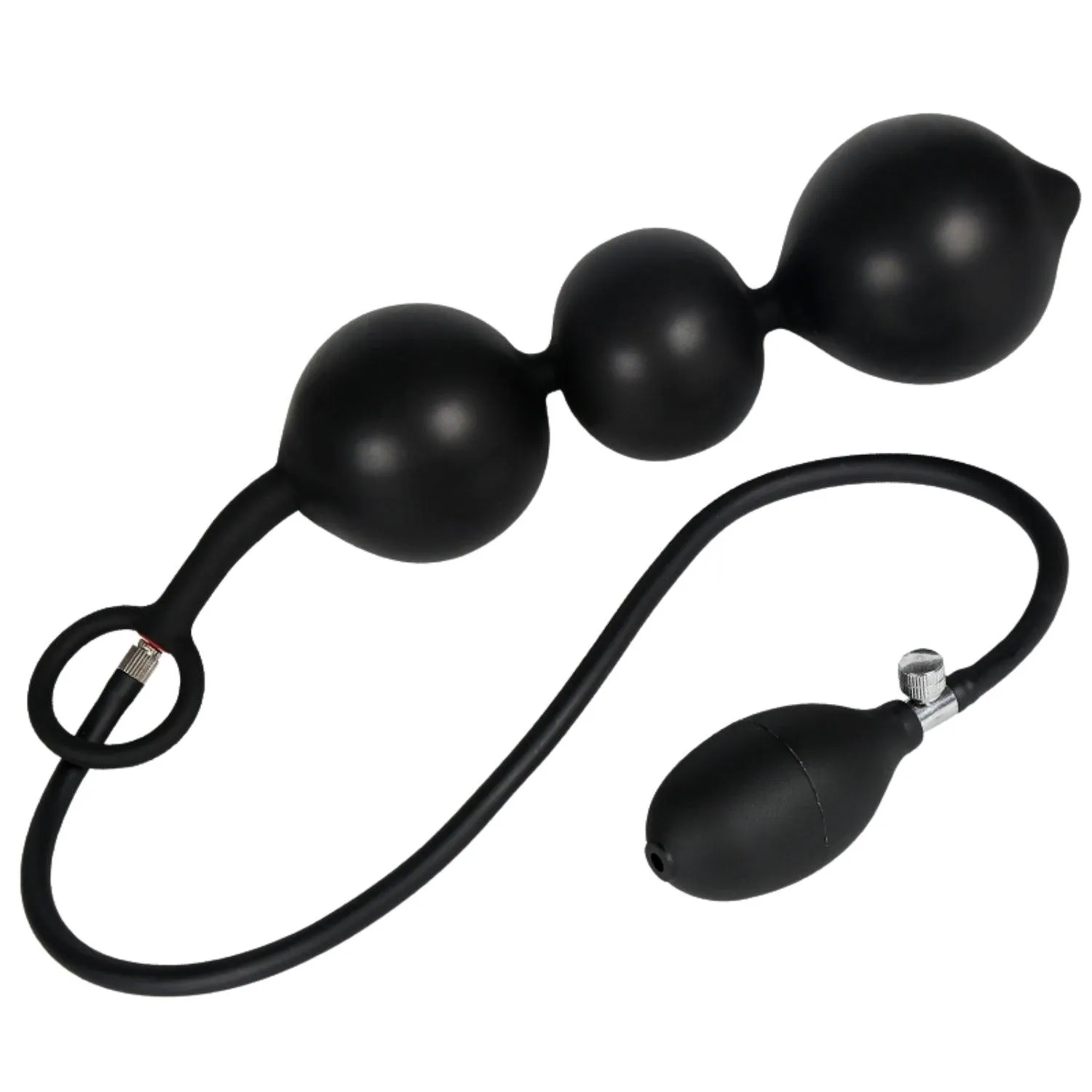 Propinkup Inflatable Silicone Anal Beads Air Pump Detachable Adjustable Size Adult Sex Toy