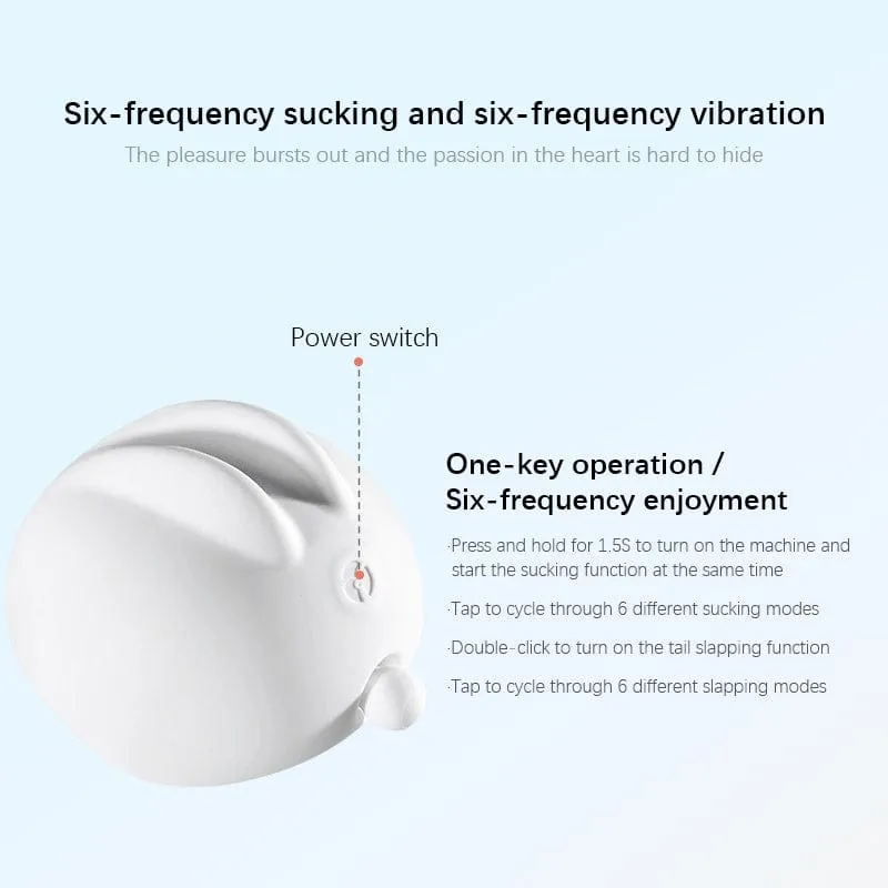 Rabbit Clitoral Suction Vibrator With Colorful Light Charging Base
