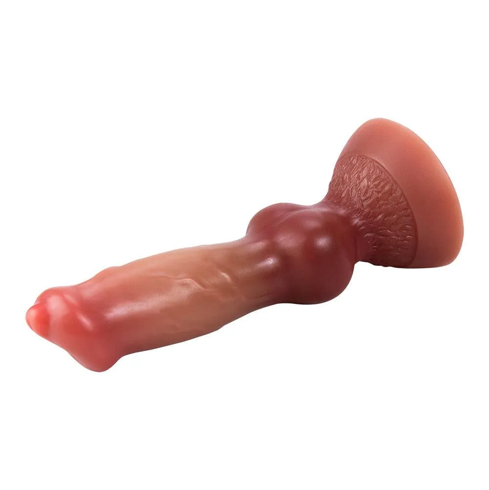 Realistic Dog Dildo Liquid Silicone Canine Dildos with Suction Cup