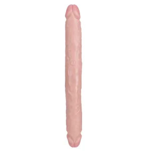 RealRock 12" Straight Slim Double-Ended Dildo