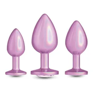 Rear Assets 3-Piece Iridescent Metal Plug Anal Training Kit