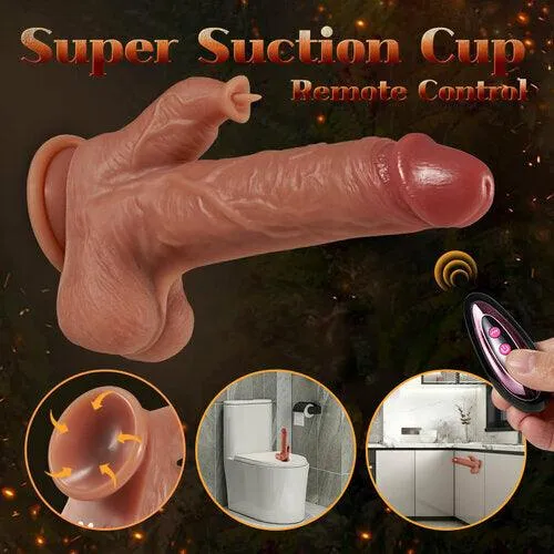 Reed 9 Vibrating Tongue Licking 3 Thrusting & Swing Heating Realistic Dildo Ferrill